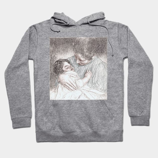 Evening, mother and child Hoodie by UndiscoveredWonders